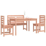 4 Piece Garden Dining Set Solid Wood Douglas 3154694