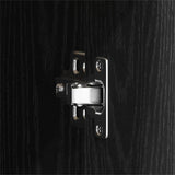 Wall Shelf with Door Black Oak 140 x 41 x 75 cm Engineered Wood 862601