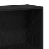 4-Tier Bookcase Black Oak 80x24x143 cm Engineered Wood 862002