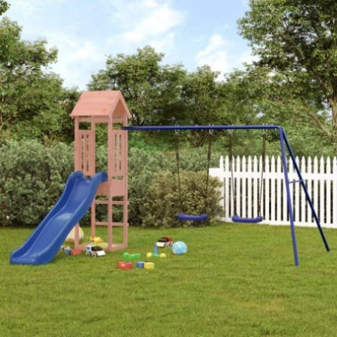 ZNTS Outdoor Playset Solid Wood Douglas 3155823