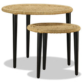 Coffee Table Set 2 Pieces Natural Jute 244218