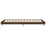 Bed Frame without Mattress Brown Oak 90x200 cm Engineered Wood 832276
