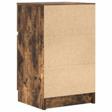 Bedside Cabinet Smoked Oak 39x35x65 cm Engineered Wood 861327