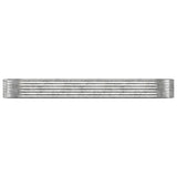 Garden Raised Bed Galvanised Steel 322x100x36 cm Silver 319002