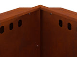 Smokeless Fire Pit Brown 58 x 58 x 51 cm Weathering Steel 858975