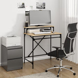 Desk Sonoma Oak 80x50x90 cm Engineered Wood and Iron 826705
