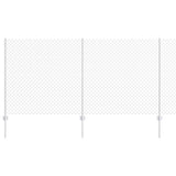 Fence and Post Silver 1.2 x 10 m Steel 3336289