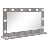 Vanity Mirror Rectangular Grey Sonoma 80 x 45 x 18 cm 868322