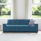 Sofa Blue 221 x 78 x 80 cm Fabric 4105143