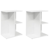 ZNTS Bedside Tables 2 pcs White 46.5x29x61 cm Engineered Wood 858651