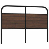Replace Headboard Brown Oak 140 cm Steel and Engineered Wood 4100340