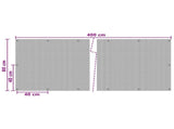 Balcony Screen with Eyelets Black 42032649