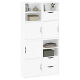Side Cabinets 4 pcs "ODDA" White 40x24x79 cm Solid Wood Pine 3365351