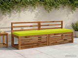 2-Piece Bench Cushions SOEST 2 pcs 100% Polyester Bright Green 949863