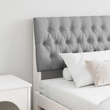 Upholstered Headboard Light Grey 180 cm Solid Pine Wood 879328