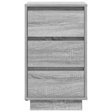 Bedside Cabinet with LED Lights Grey Sonoma 38x34x65 cm 861306