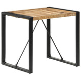 321600 Dining Table 80x80x75 cm Rough Mango Wood