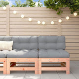 Middle Sofas with Cushions 2 pcs Solid Wood Douglas 825693
