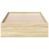 Bed Frame with Drawers without Mattress Sonoma Oak 75x190 cm Small Single 3280715
