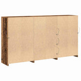 LED Sideboard 3 pcs Old Wood 202 x 37 x 100 cm Engineered Wood 3333126