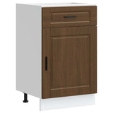 Kitchen Base Cabinet "Porto" Brown Oak Engineered Wood 853964
