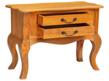 Side Table Natural 60.5 x 30 x 61 cm Solid Mahogany Wood 42009941