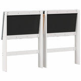 Upholstered Headboard Light Grey 140 cm Solid Pine Wood 879398