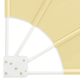Balcony Privacy Screen 140 x 140 cm Polyester Sand 42000929