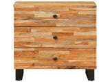 Bed cabinet with Drawer Brown 50 x 33 x 62 cm Solid Mango Wood 4018305