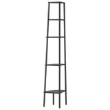 5-Tier Corner Shelf Black 45.5x31.5x180 cm 336396