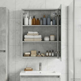 Bathroom Mirror Cabinet Concrete Grey 50 x 14.5 x 70 cm 889042
