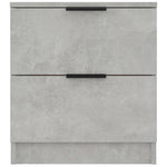 Bedside Cabinets 2 pcs Concrete Grey Engineered Wood 811223