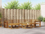 Outdoor Sofa Set 7 pcs Natural Solid Acacia Wood 3366677