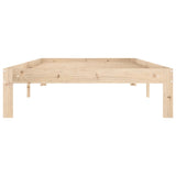 Bed Frame without Mattress Solid Wood Pine 100x200cm 810355