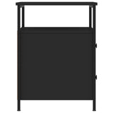 Bedside Cabinets 2 pcs Black 44x45x60 cm Engineered Wood 826004