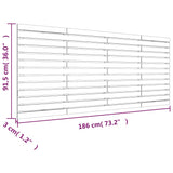 Wall Headboard 186x3x91.5 cm Solid Wood Pine 824703