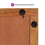 Bathroom Mirror 50x70x2.5 cm Solid Wood Acacia and Glass 356886