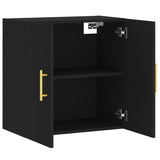 ZNTS Wall Cabinet Black 60x31x60 cm Engineered Wood 829949