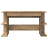 Desk with Shelf Artisan oak 140 x 50 x 75 cm Engineered wood 879648
