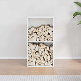 Firewood Rack White 40x30x75 cm Cold-rolled steel 864192