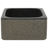 Sink 30x30x15 cm Riverstone Black 142779