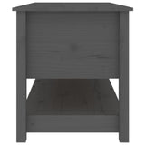 Coffee Table Grey 102x49x55 cm Solid Wood Pine 820923