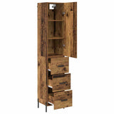 Highboard Old Wood 34.5 x 34 x 180 cm Engineered Wood 3415706
