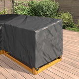 Furniture Cover Black 260 x 210 x 80 cm 600D Oxford Fbric 4105683