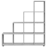 Staircase Bookcase Grey Sonoma 142 cm Engineered Wood 342601