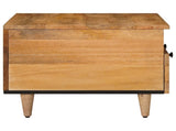 Coffee Table Natural 80 x 54 x 40 cm Solid Mango Wood 4018273
