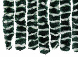 325447 Insect Curtain Green and White 100x220 cm Chenille