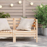 Garden Sofa Natural Pine Solid Pine Wood Modular Garden Sofa 837977