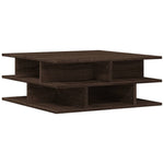 ZNTS Coffee Table Brown Oak 70x70x29 cm Engineered Wood 840750