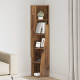 Corner Cabinet 27.5x27x140cm Engineered Wood Old Wood 889873